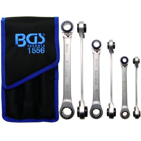 BGS-1556 3 részes 4 az 1-ben racsnis kulcs készlet 8  19mm