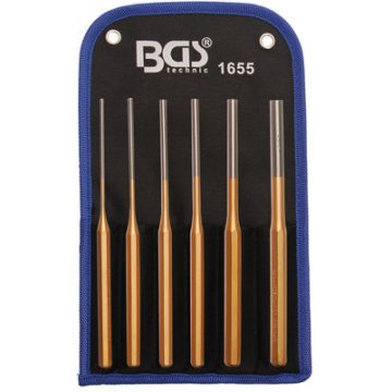 BGS-1655 Stift kiütő készlet, 6 részes, 2,5-8 mm, 200 mm