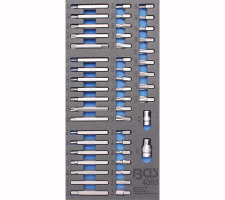 BGS-4093 Tálca 1/3 kombinált bit készlet 49 részes