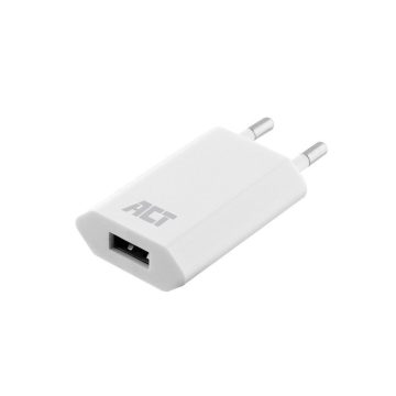 ACT AC2105 USB Charger 1-port 1A 5W White