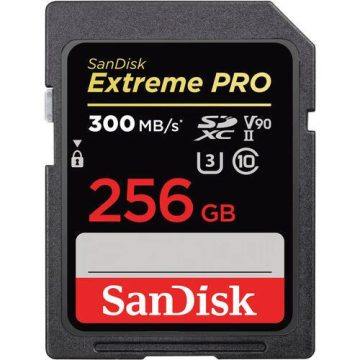 Sandisk 256GB SDXC Extreme Pro Class 10 UHS-II CL10 U3 V90