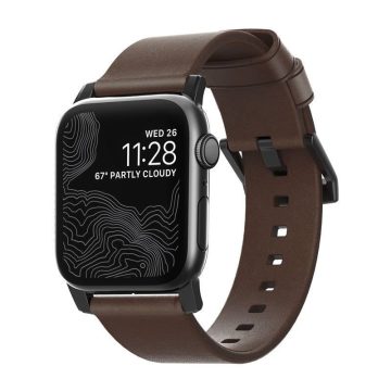   Nomad Leather Strap Brown, black - Apple Watch Ultra (49mm) 8/7 (45mm)/6/SE/5/4 (44mm)/3/2/1 (42mm)