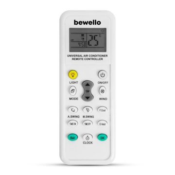   Bewello Univerzális légkondicionáló távirányító - 1000 az 1-ben - 2 x AAA - fehér