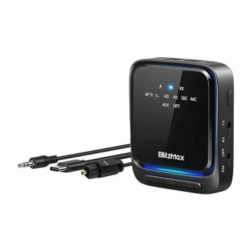   Blitzwolf BlitzMax BT06 Bluetooth 5.0 Transmitter/Reciver Black