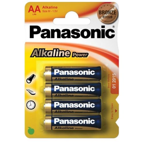 Panasonic Bronze Alkáli Ceruza Elem AA (LR6APB/4BP) B4