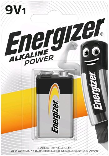 Energizer Power Alkáli 9V Elem B1