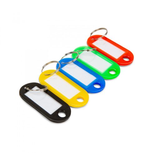 Kulcsjelölő - 5 szín - műanyag - 50 db / csomag