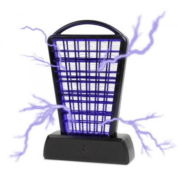 Asztali UV rovarcsapda - akkumulátoros és USB-s, fekete