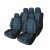Autós üléshuzat szett - kék / fekete - 11 db-os - HSA012