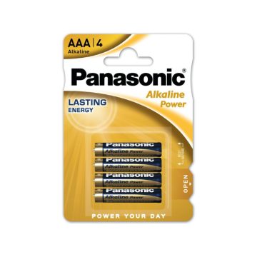 PANASONIC AAA/mikro tartós alkáli elem 1,5 V (4 db/bl)