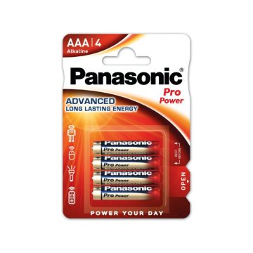 PANASONIC AAA/mikro tartós alkáli elem 1,5 V (4 db/bl)