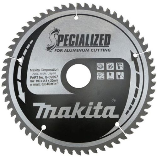 Makita Körfűrészlap alu 190x30mm Z60 (B-09597)