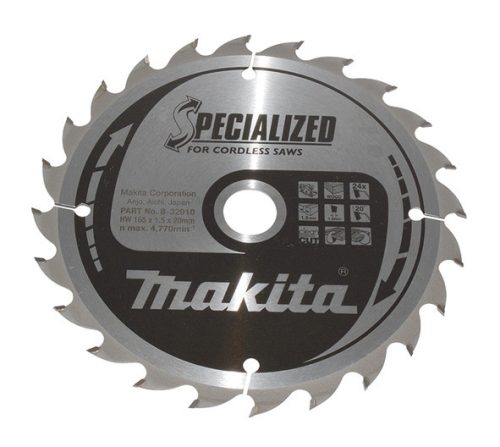 Makita Körfűrészlap akkus FA 165x20mm Z24 (B-32910)