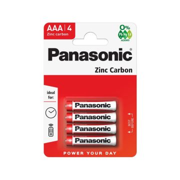   PANASONIC AAA/mikro cink-mangán tartós elem 1,5 V (4 db/bl)
