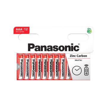  PANASONIC AAA/mikro cink-mangán tartós elem 1,5 V (12 db/bl)