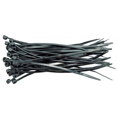 TOYA 73895 Kábelkötegelő 3,6 x 290mm  / 100db / fekete