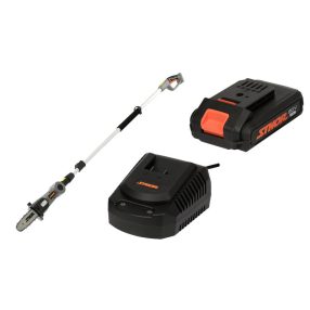   STHOR akkumlátoros magassági ágvágó 20 V + STHOR akkumulátor 20V 2Ah + STHOR töltő 20V 2Ah 78250, 78252 termékhez