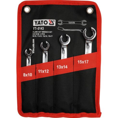 YATO 0143 Fékcsőkulcs készlet 4 részes YT-0143
