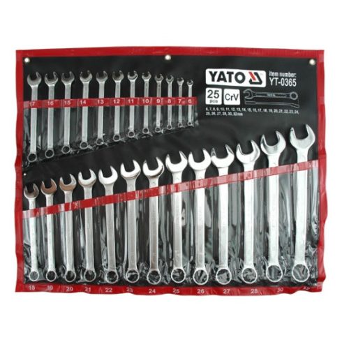 YATO 0365 Csill-Vill kulcskészlet 6-32mm, 25r YT-0365