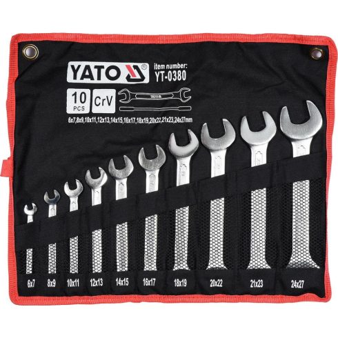 YATO 0380 Villáskulcs készlet 10 részes YT-0380