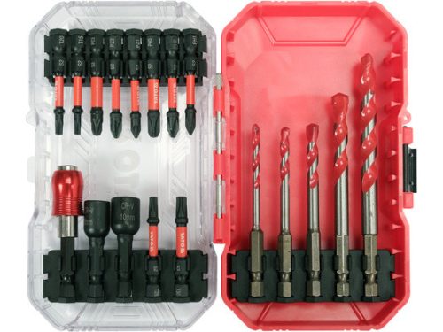 YATO YT-04615 Vegyes szerszámkészlet 1/4", PZ/TX/PH, 4-10mm, 18db-os (04615)