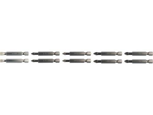 YATO YT-04832 Bithegy készlet 10 db-os vegyes 50mm PZ, PH, lapos (04832)