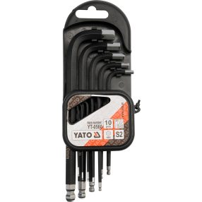   YATO YT-0560 Imbuszkulcs készlet 10 részes gömbölyített 1,27 - 10mm