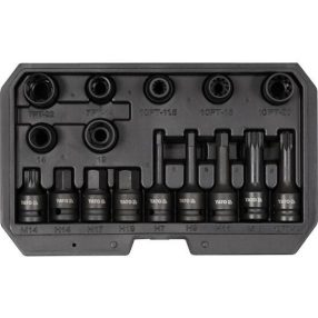   YATO YT-06811 Féknyereg szerelő gépi dugókulcs készlet 16 részes 1/2" CrMo (06811)