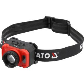  YATO YT-085941 Fejlámpa 600LM 3.7 V USB 1200 mAh IP65 (085941)