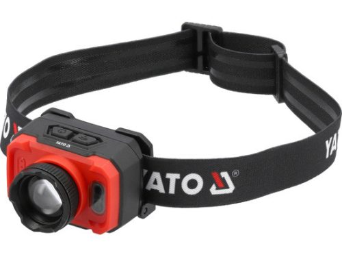 YATO YT-085941 Fejlámpa 600LM 3.7 V USB 1200 mAh IP65 (085941)