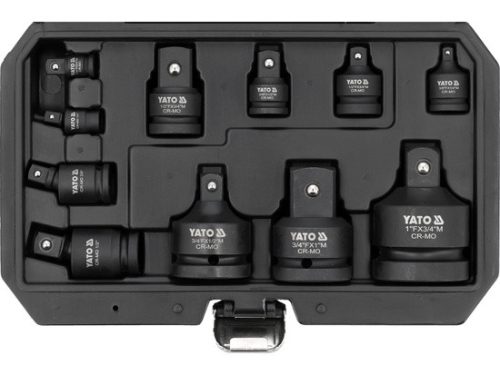 YATO YT-10646 Gépi csuklós csatlakozó és átalakító készlet 11 részes 1/4 - 3/8 - 1/2"