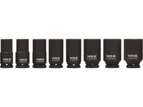 YATO YT-1155 Hosszított gépi dugókulcs készlet 3/4 8 részes 22-41 mm