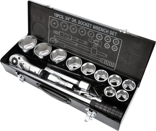YATO YT-1334 Dugókulcs készlet 3/4" 15 részes