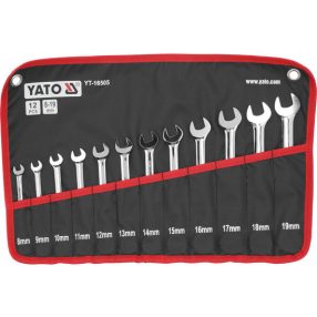   YATO YT-16505 Racsnis csillag-villáskulcs készlet irányváltós 12 részes 8-19mm