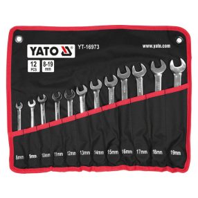   YATO YT-16973 Racsnis csillag-villáskulcs csuklós készlet 12 részes 8-19 mm