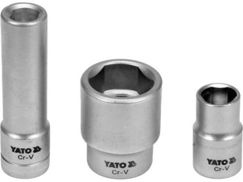 YATO YT-17525 1/2" befecskendező aljzatkészlet, 3 részes (17525)