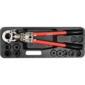   YATO YT-21735 Krimpelő készlet 9részes PEX-AL-PEX csövekhez HT és U pofákkal (21735)