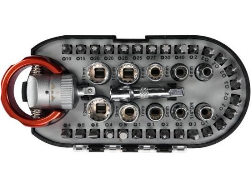 YATO YT-27960 Csavarhúzó bit és dugókulcs készlet 40db-os (27960)