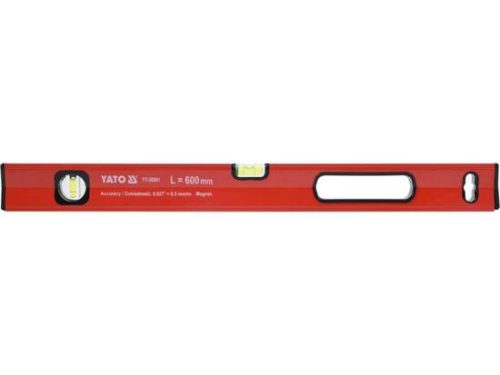 YATO YT-30060 Vízmérték mágneses 2 libella 1 fogantyú 400 mm (30060)