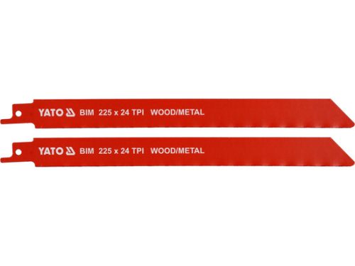YATO YT-33934 Fa és fémvágó fűrészlap 225mm 24TPI 2db/csomag