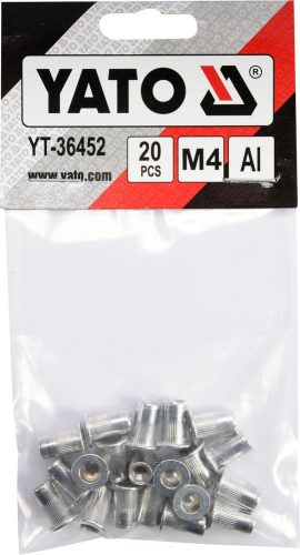 YATO YT-36452 Aluminimum szegecsanya M4 20db/cs