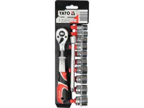 YATO YT-38683 Dugókulcs készlet 12 részes 3/8" 10-24 mm CrV