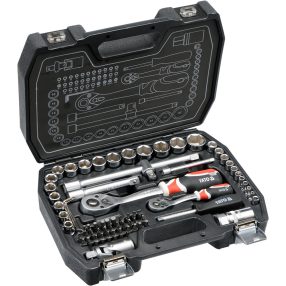   YATO YT-38782 Dugókulcs készlet 1/4" 1/2" 72 részes