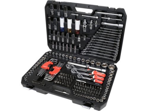 YATO YT-38850 Dugókulcs készlet 198 részes 1/4" 3/8" 1/2"