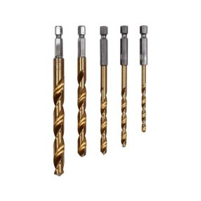   YATO YT-44700 Fúrószár készlet fémhez 5 részes 6lap befogású 4, 5, 6, 8, 10mm