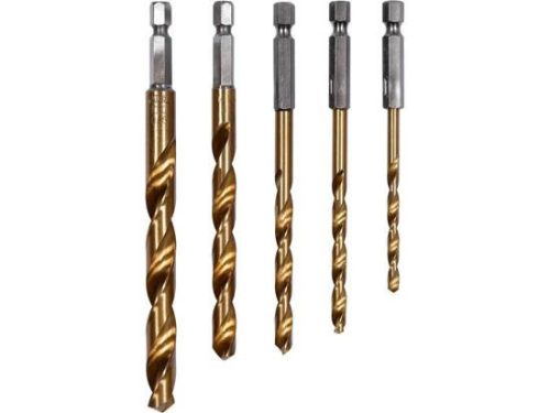 YATO YT-44700 Fúrószár készlet fémhez 5 részes 6lap befogású 4, 5, 6, 8, 10mm