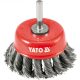 YATO YT-4752 Csapos fazékkefe sodrott acél 75mm 6mm