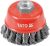 YATO YT-4767 Fazékkefe acél csavart 60mm M14