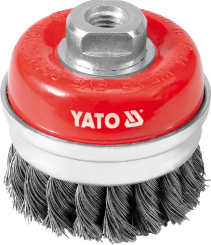 YATO YT-4768 Fazékkefe acél csavart 75mm M14