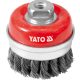 YATO YT-4768 Fazékkefe acél csavart 75mm M14
